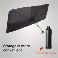 Pare-soleil parapluie pliable pour pare-brise voiture, isolation thermique et protection UV