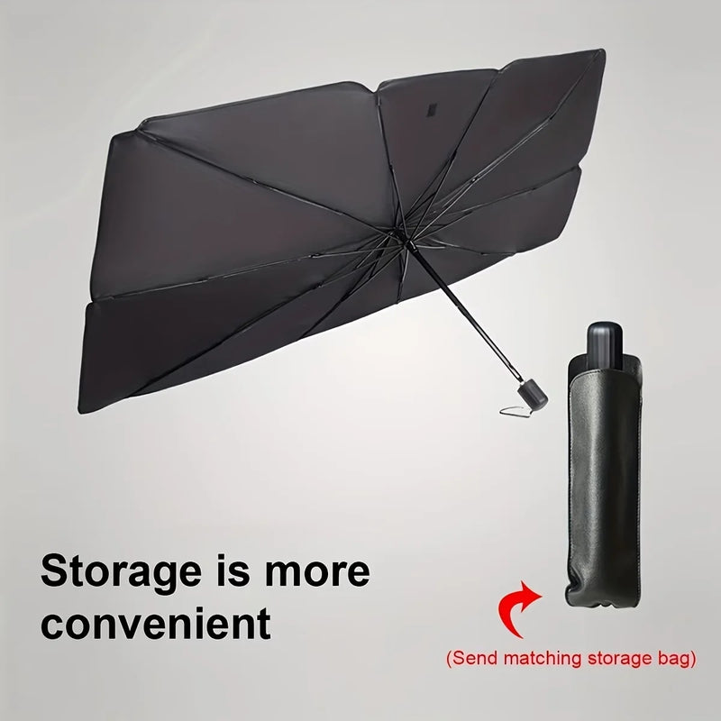 Pare-soleil parapluie pliable pour pare-brise voiture, isolation thermique et protection UV