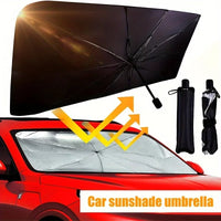 Pare-soleil parapluie pliable pour pare-brise voiture, isolation thermique et protection UV