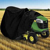 Housse de tondeuse autoportée noire en Oxford polyester imperméable, 183 x 137 x 117 cm