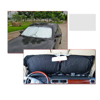 Pare-soleil voiture pliable pour pare-brise, tissu argenté anti-UV, avec sac de rangement, 142x67 à 190x90 cm