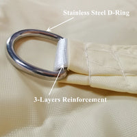 Voile d'ombrage triangulaire et rectangulaire imperméable en Oxford 300D, beige ou gris