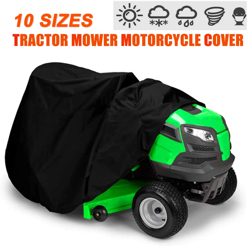 Housse tondeuse et tracteur Oxford 210D imperméable, 10 tailles de 140 à 256 cm