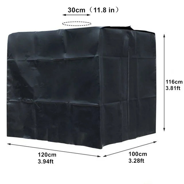 Housse cuve IBC 1000 L imperméable, anti-UV, 4 coloris, 120 x 100 x 116 cm