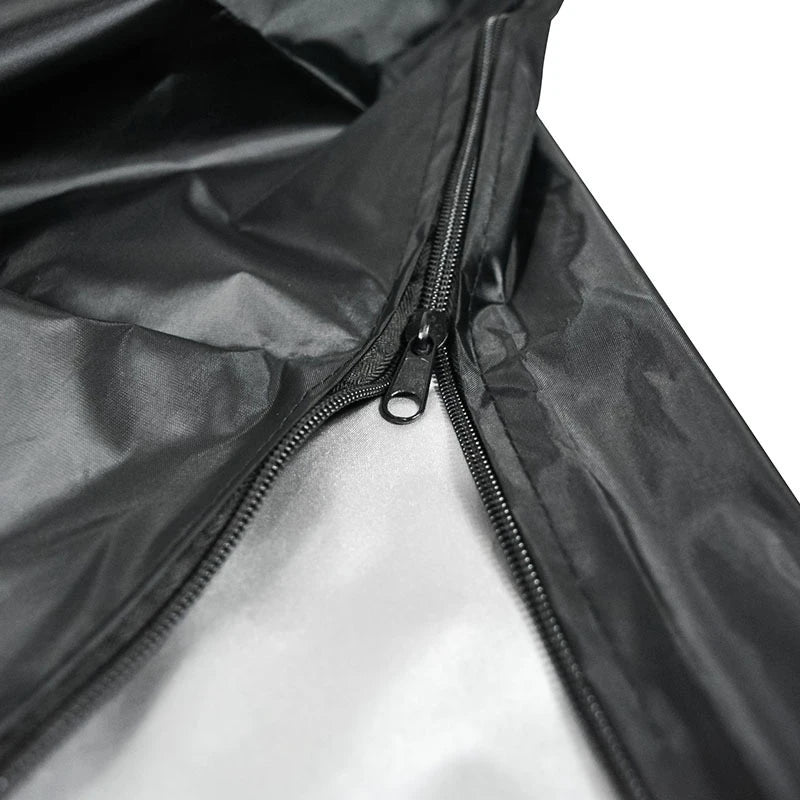 Housse de parasol noire 210D imperméable, déporté ou droit, 5 tailles de 183 à 280 cm