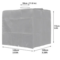 Housse cuve IBC 1000 L imperméable, anti-UV, 4 coloris, 120 x 100 x 116 cm