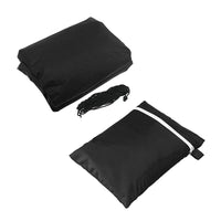 Housse barbecue ronde et rectangulaire Oxford 210D noire, 12 tailles de 71 à 190 cm
