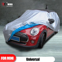 Housse voiture pour Mini Cooper R55 Clubman, PEVA argent à toit noir, imperméable