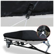 Housse bateau de pêche coque en V, Oxford 210D anti-UV, 540 à 600 cm de long