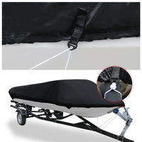 Housse bateau de pêche coque en V, Oxford 210D anti-UV, 540 à 600 cm de long