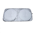 Pare-soleil voiture pliable pour pare-brise, tissu argenté anti-UV, avec sac de rangement, 142x67 à 190x90 cm