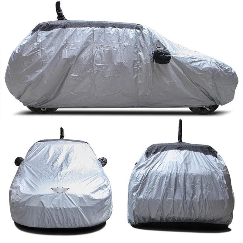 Housse voiture pour Mini Cooper F60 Countryman, PEVA argent à toit noir, imperméable
