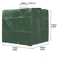 Housse cuve IBC 1000 L imperméable, anti-UV, 4 coloris, 120 x 100 x 116 cm