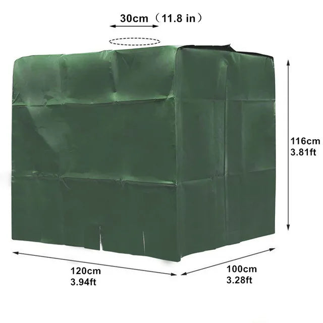 Housse cuve IBC 1000 L imperméable, anti-UV, 4 coloris, 120 x 100 x 116 cm