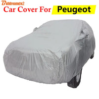 Housse voiture pour Peugeot 206, 207, 208 et 807 en polyester enduit PVC avec sangle élastique
