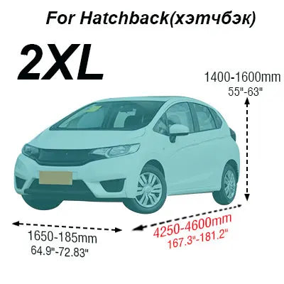 Housse voiture universelle polypropylène 170T argentée, anti-UV et respirante, 13 tailles pour hayon, berline et SUV