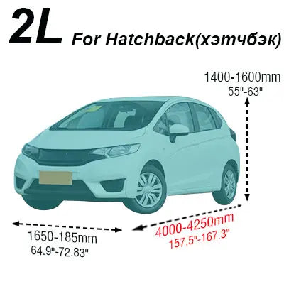 Housse voiture universelle polypropylène 170T argentée, anti-UV et respirante, 13 tailles pour hayon, berline et SUV