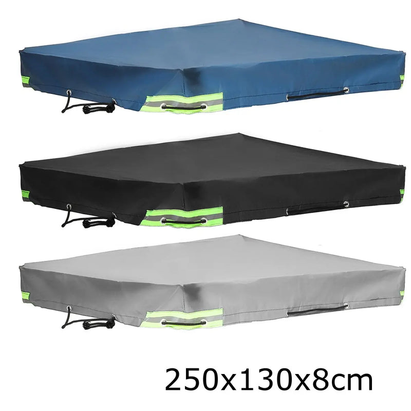 Bâche de remorque 600D imperméable, œillets et bandes réfléchissantes, 3 tailles