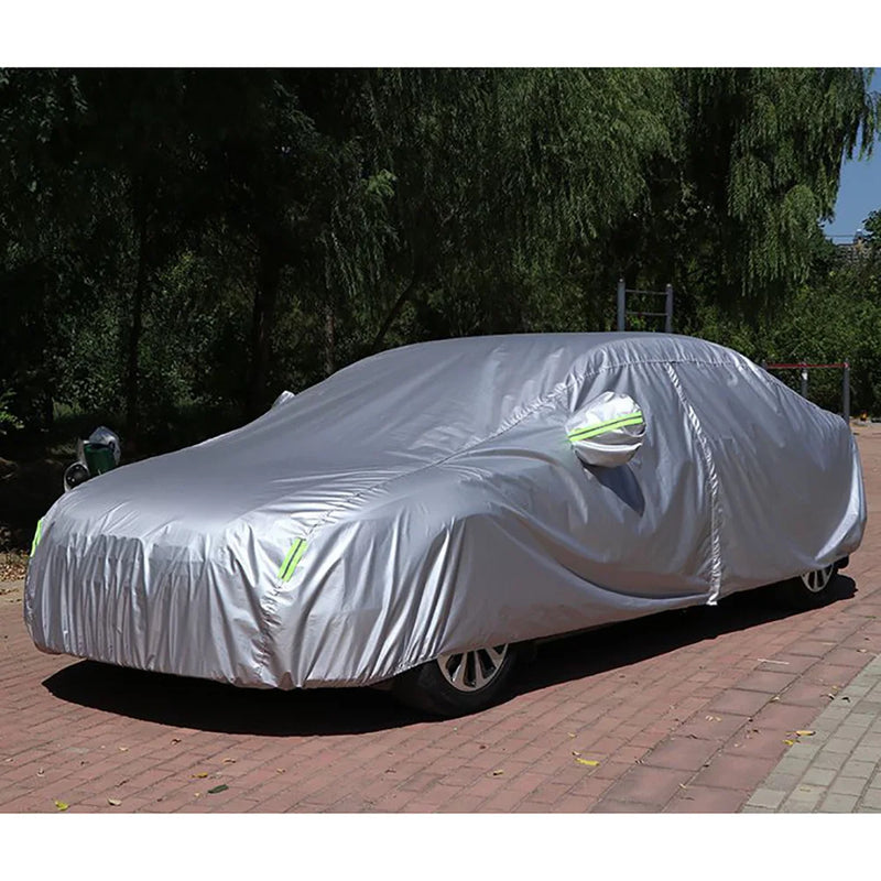 Housse voiture pour Mazda 3, CX-5 et CX-9, polyester 190T argent, anti-poussière et neige