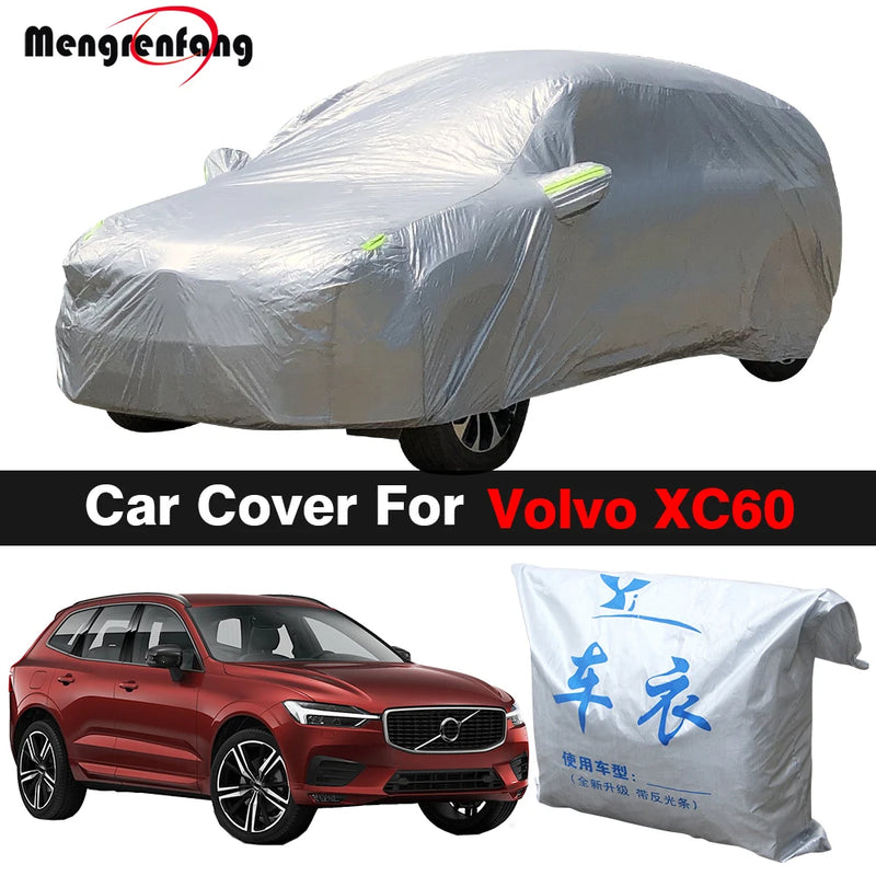 Housse voiture pour Volvo XC60, polypropylène 170T, poches de rétroviseurs, 480 x 195 x 175 cm