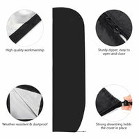 Housse parasol déporté ou droit en polyester 210D noir, fermeture éclair, de 183 à 280 cm
