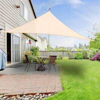 Voile d'ombrage triangulaire et rectangulaire imperméable en Oxford 300D, beige ou gris