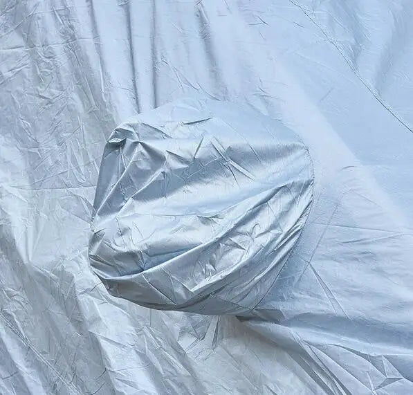Housse voiture universelle argentée imperméable et anti-UV, 7 tailles de 4,15 à 5,40 m