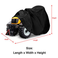 Housse tondeuse et tracteur Oxford 210D imperméable, 10 tailles de 140 à 256 cm