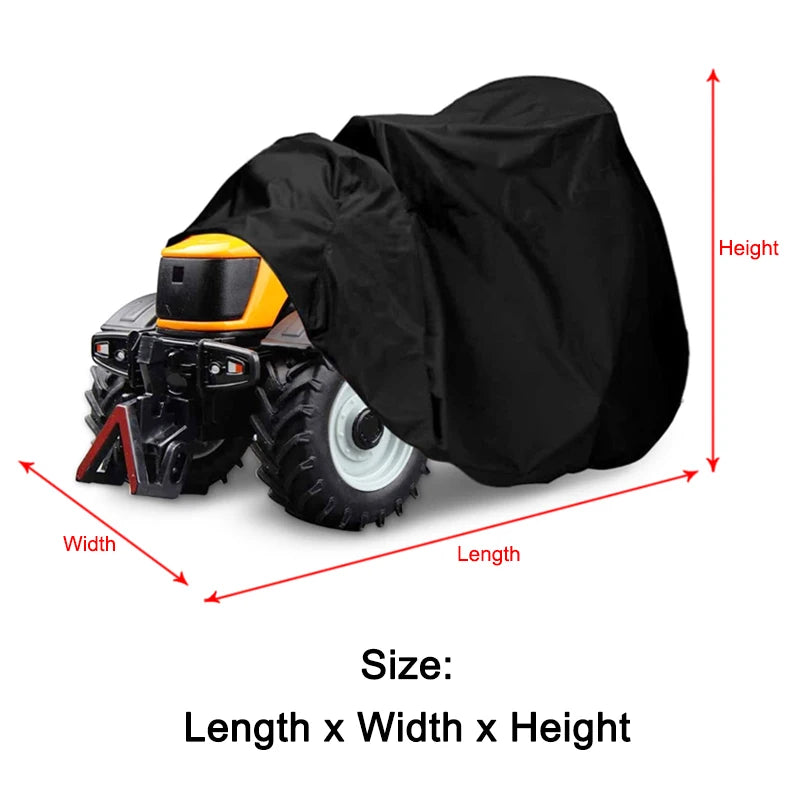 Housse tondeuse et tracteur Oxford 210D imperméable, 10 tailles de 140 à 256 cm