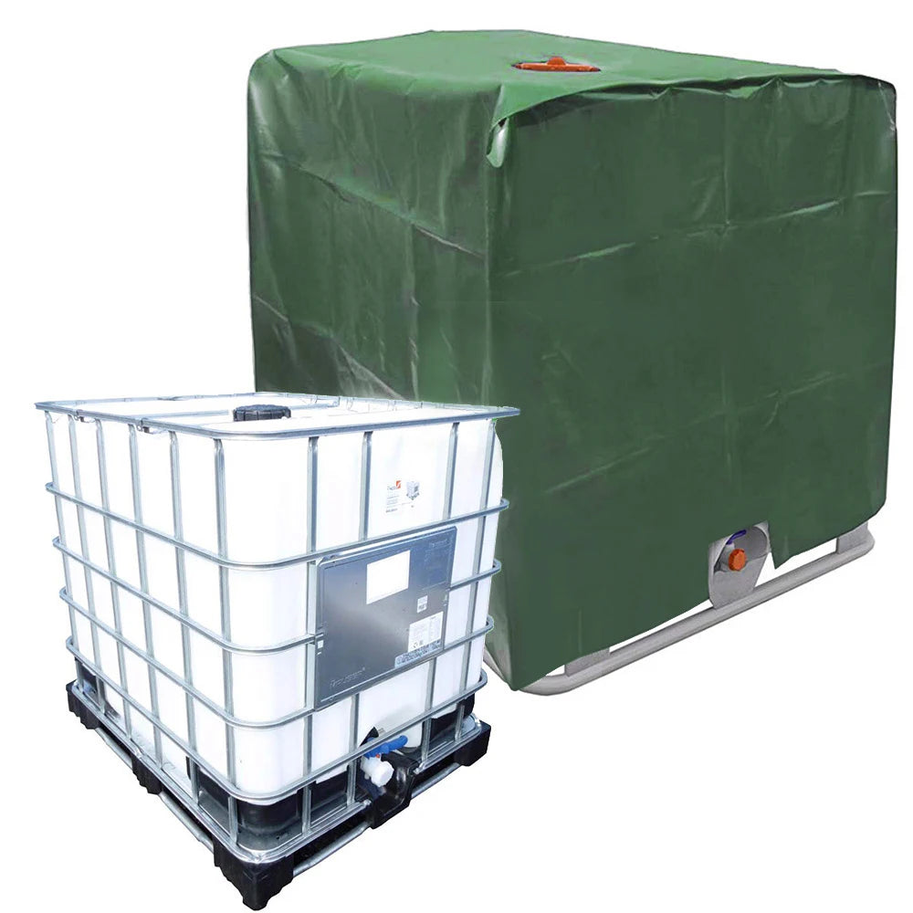 Couverture cuve IBC 1000 L, avec ou sans fermeture éclair, 120 x 100 x 116 cm