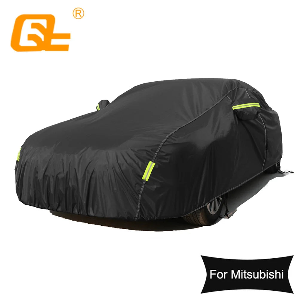 Housse voiture pour Mitsubishi Outlander, Pajero, Lancer et ASX, polyester noir imperméable