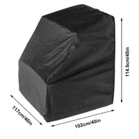 Housse de console de bateau noire en Oxford 210D, imperméable avec cordon de serrage, 4 tailles
