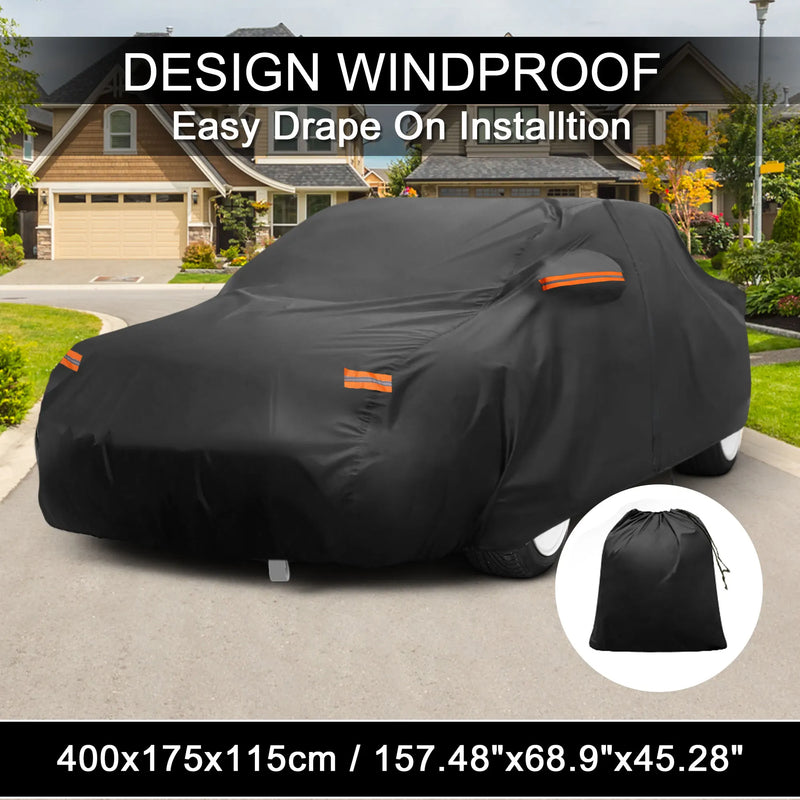 Housse voiture pour Mazda MX-5 Miata, film aluminium et coton spunlace, respirante, 400 x 175 x 115 cm