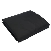 Housse brasero ronde imperméable noire en polyester, 13 tailles de 38 à 148 cm