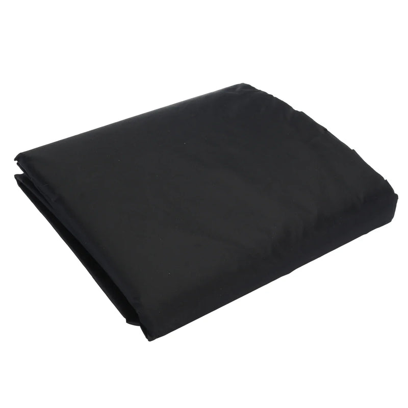 Housse brasero ronde imperméable noire en polyester, 13 tailles de 38 à 148 cm