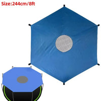 Toit de trampoline pare-soleil hexagonal en Oxford imperméable anti-UV, 183, 244 ou 305 cm