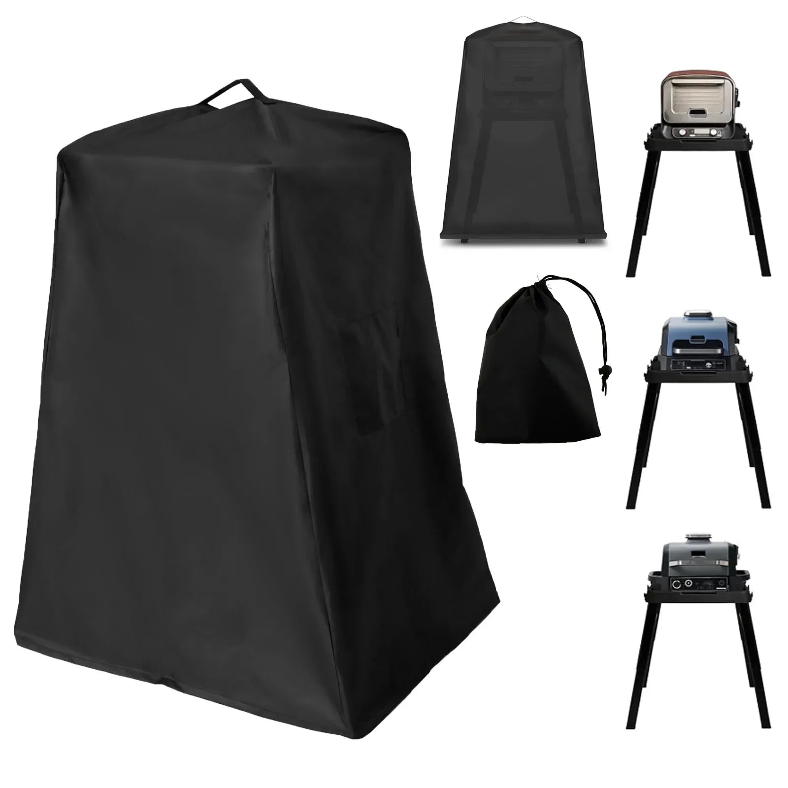 Housse four à pizza 8 en 1 pour Ninja Woodfire OO101, Oxford 420D imperméable, 89 x 69 x 114 cm