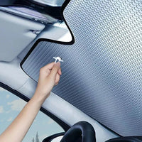 Pare-soleil pare-brise voiture pliable en aluminium, de 130 x 60 à 150 x 80 cm