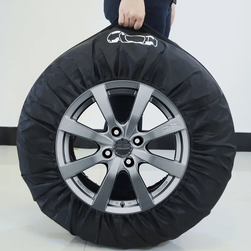Housses de pneus de voiture, lot de 4, sangles noires ou rouges, 13 à 20 pouces