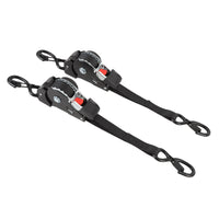 Sangles d'arrimage à cliquet rétractables, crochets en S, lot de 2 de 3 m