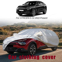 Housse voiture pour Citroën C3 Aircross (depuis 2019), Oxford argenté imperméable et anti-UV