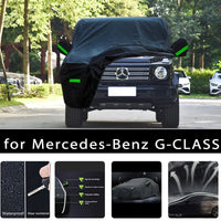 Housse de voiture pour Mercedes-Benz Classe G, imperméable, taffetas polyester, noire