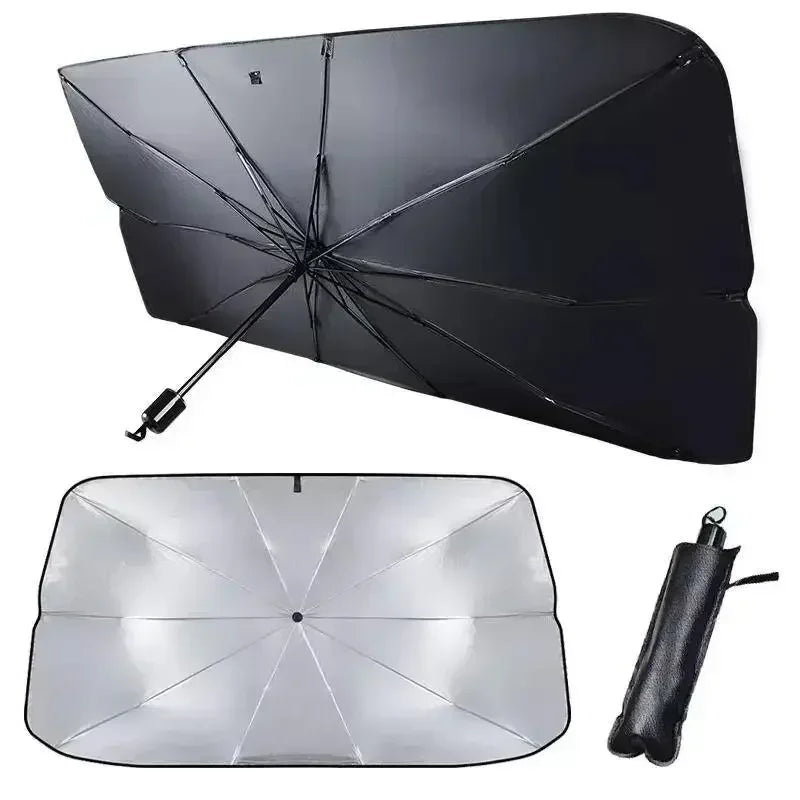 Pare-soleil pliant pour pare-brise de voiture, 10 baleines, petit 65 cm ou grand 79 cm