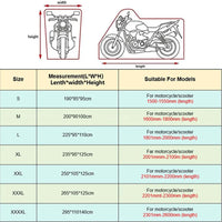 Housse moto pour Yamaha T-Max 500, 530 et 560, imperméable, anti-UV, 7 tailles, deux coloris