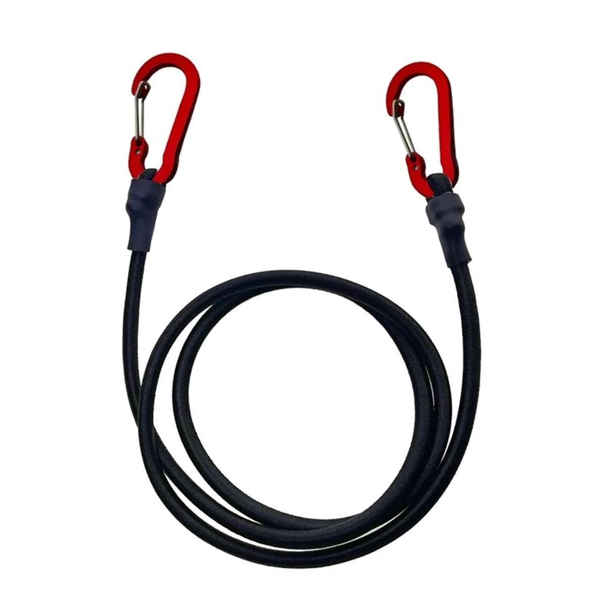 Sandow à mousquetons rouges en aluminium pour bâche, kayak et bagages, 60 à 120 cm