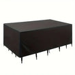 Housse salon de jardin imperméable en Oxford 210D, argent ou noir, 36 tailles