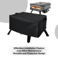 Housse four à pizza d'extérieur imperméable en tissu Oxford, 62 x 62 x 28 cm