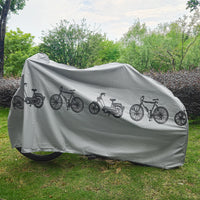 Housse de vélo toutes saisons en EVA résistant aux UV et au gel, gris ou noir, 200 x 100 cm