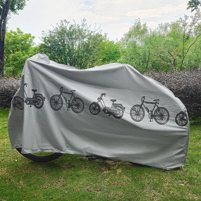 Housse de vélo toutes saisons en EVA résistant aux UV et au gel, gris ou noir, 200 x 100 cm