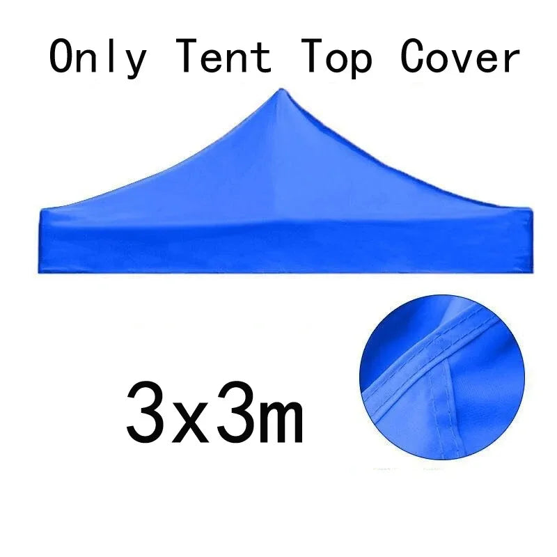 Bâche tonnelle, toit de rechange Oxford 420D rouge ou bleu, 2x2 à 3x4,5 m, sans cadre